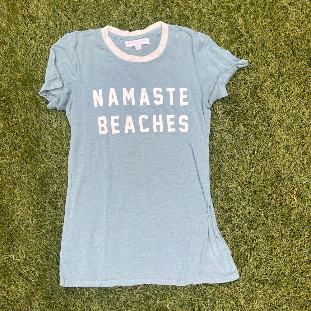 Namaste Beaches spiritual gangster t shirt